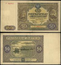 50 złotych 15.05.1946, seria P, numeracja 758701