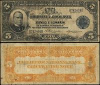 5 pesos 1921, seria B 742494 B, liczne złamania,