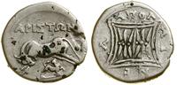 drachma (ok. 120–70 pne), Rzym, Aw: Krowa stojąc
