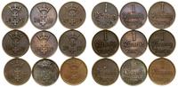 Polska, zestaw: 9 x 1 fenig, 1 x 1923, 2 x 1929, 2 x 1930, 4 x 1937