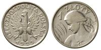 1 złoty 1925 z kropką po dacie, Londyn, Kobieta 