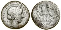 denar (46–45 pne), Rzym, Aw: Popiersie Wenus w p
