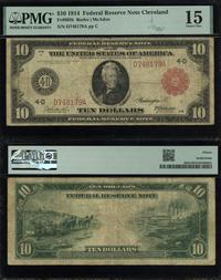 10 dolarów 1914, seria D 748179 A, czerwona piec