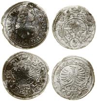 zestaw 2 monet, Oleśnica, 1 krajcar 1683 -  Krys