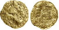 dukat 1657, złoto, 3.48 g, lekko pogięty, Fr. 23