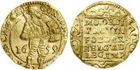 dukat 1659, złoto, 3.49 g, lekko pogięty, Fr. 23