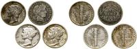 4 x dime (10 centów) 1908 S, 1916 S, 1918 D, 192