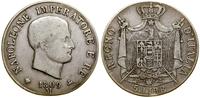 5 lirów 1809 M, Mediolan, srebro, 24.74 g, Pagan