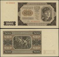 500 złotych 1.07.1948, seria AG, numeracja 86933
