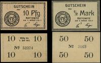 zestaw: 10 i 50 fenigów ważne od 27.03.1917 do 3