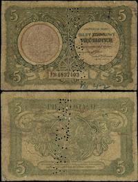 5 złotych 1.05.1925, seria F, numeracja 4837403,