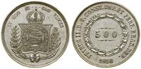 500 reis 1856, Rio de Janeiro, srebro próby 917,