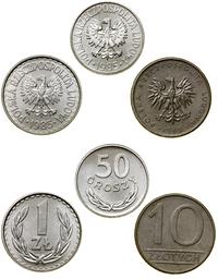 zestaw 5 monet z rocznika 1985, Warszawa, w zest