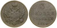 Polska, 3 grosze polskie, 1830 FH