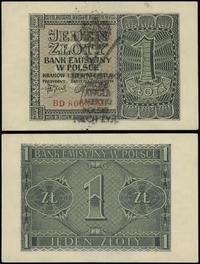 1 złoty 1.08.1941, seria BD, numeracja 8065853, 