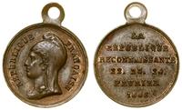 odznaka pamiątkowa 1848, Aw: Głowa Marianny w le