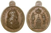 medalik koronacyjny 1654, Popiersie w prawo, L X