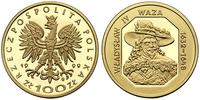 100 złotych 1999, Władysław IV Waza, złoto 8.00 