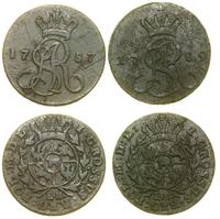 Polska, lot 2 x grosz, 1787 EB, 1789 EB