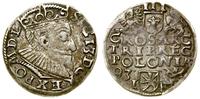trojak 1593, Poznań, szeroka głowa króla, patyna