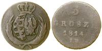 Polska, 3 grosze (trojak), 1814 IB