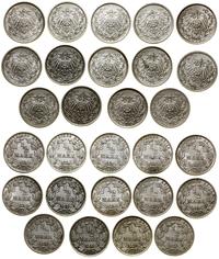 Cesarstwo Niemieckie, zestaw: 14 x 1/2 marki, 1905–1919