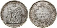 5 franków 1873 A, Paryż, srebro, 25.02 g, patyna