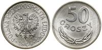 50 groszy 1967, Warszawa, aluminium, smuga menni