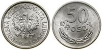 50 groszy 1965, Warszawa, aluminium, smuga menni