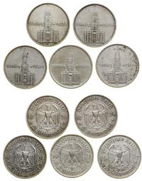 Niemcy, zestaw: 5 x 2 marki, 1934