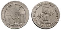 5 marek 1943, Łódź, aluminium 1,54 g, Parchimowi
