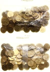 Polska, worek menniczy 100 x 1 grosz, 1990