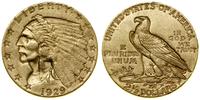 2 1/2 dolara  Filadelfia, 1929, typ Indian head,