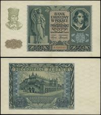 50 złotych 1.03.1940, seria A, numeracja 2243121