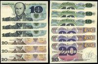 zestaw 6 banknotów 1.06.1982, w zestawie: 3 x 10