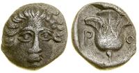 hemidrachma ok. III w. pne, Aw: Głowa Heliosa na