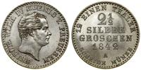 2 1/2 grosza srebrnego 1842 A, Berlin, awers min