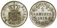 1 krajcar 1856, Monachium, delikatna patyna, AKS