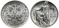 5 złotych 1959, Warszawa, Rybak, aluminium, bard