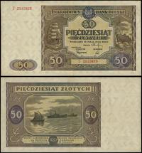 50 złotych 15.05.1946, seria S, numeracja 251280