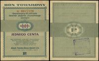 1 cent 1.01.1960, seria Bl, numeracja 0037320, b