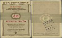 10 centów 1.01.1960, seria Db, numeracja 0198316