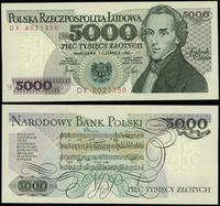 5.000 zł 1.06.1982, seria DK, numeracja 8021350,