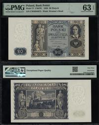 20 złotych 11.11.1936, seria CW, numeracja 03846