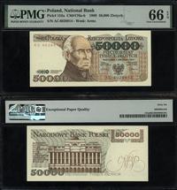 50.000 złotych 1.12.1989, seria AC, numeracja 40