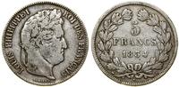 Francja, 5 franków, 1834 B