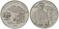 10 złotych 2007, Ignacy Domeyko, moneta w kapslu