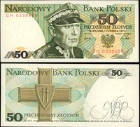 50 złotych 1.06.1979, rzadsza seria CH, numeracj