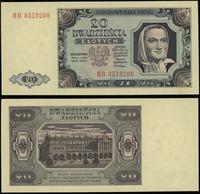 20 złotych 1.07.1948, seria HB, numeracja 051920