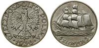 5 złotych 1936, Warszawa, Żaglowiec, lekko czysz